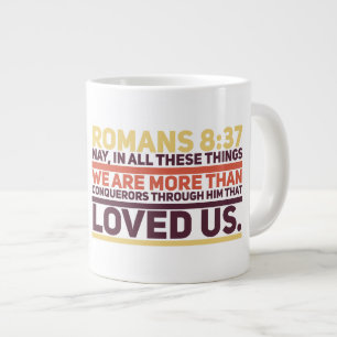 Römer 8:37 Jumbo-Tasse