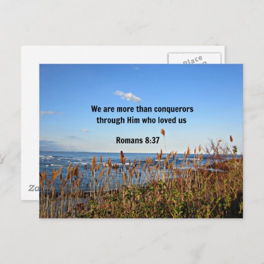 Römer 8:37 postkarte (Vorne/Hinten)