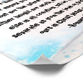 Römer 8:38-39 Bibelblüten Schicksal des Schicksals Poster (Ecke)