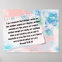 Römer 8:38-39 Bibelblüten Schicksal des Schicksals Poster