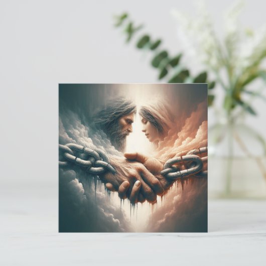 (Römer 8:38-39 CSB) Karte (Stehend Vorderseite)