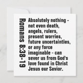 (Römer 8:38-39 CSB) Karte (Rückseite)