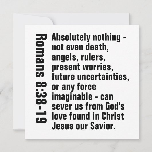 (Römer 8:38-39 CSB) Karte (Rückseite)