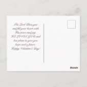 Römer 8:38-39 Liebe des Valentinstag Postkarte (Rückseite)