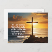 Römer 8:38-39 Schrift Postkarte (Vorne/Hinten)