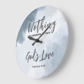 Römer 8:39 Liebe Bibelverse Christlich Große Wanduhr (Winkel)