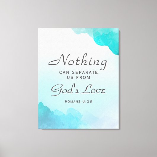 Römer 8:39 Liebe Bibelverse Christlich Leinwanddruck (Vorderseite)