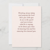 Römer 8 39 Liebe der Flat Card des Gottesverses Karte (Rückseite)