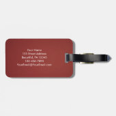 Römer 8 39 Liebe der Gottesbibel Verse Rosa Blume Gepäckanhänger (Rückseite horizontal)