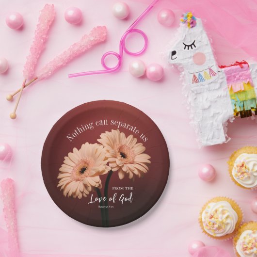 Römer 8 39 Liebe des Christlichen Verses Pappteller (Party)