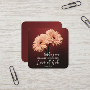 Römer 8 39 Liebe des Christlichen Verses Quadratische Visitenkarte