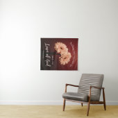 Römer 8 39 Liebe des Verses Gottes Rosa Braun Wandteppich (Beispiel (Horizontal))