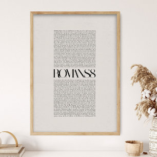 Römer 8, Bibelvers, Christliche Wandkunst, Glaube  Poster