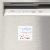 Römer 8 Bibelvers Design Magnet (In Situ (Geschirrspüler))