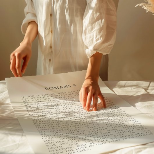 Römer 8 Fall Christliche Wanddekoration Poster