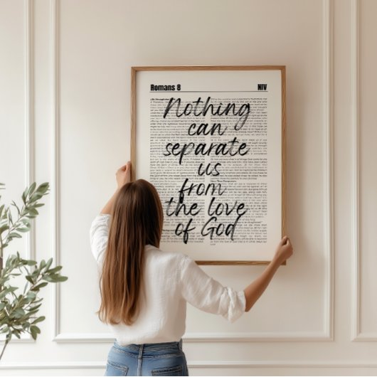 Römer 8 Kapitel Christliche Mauer drucken Poster