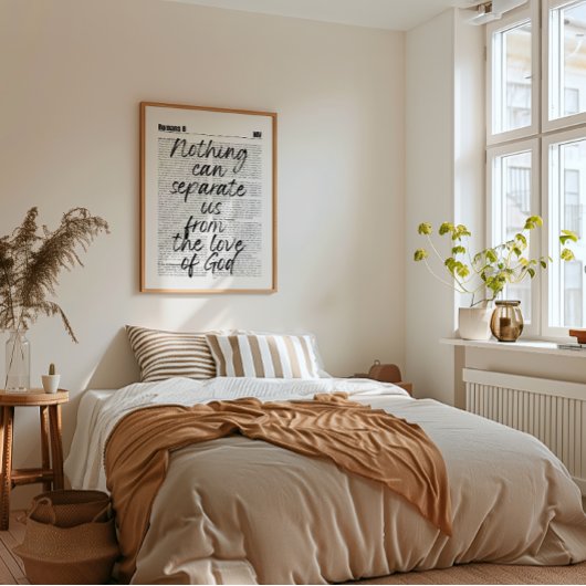 Römer 8 Kapitel Christliche Mauer drucken Poster