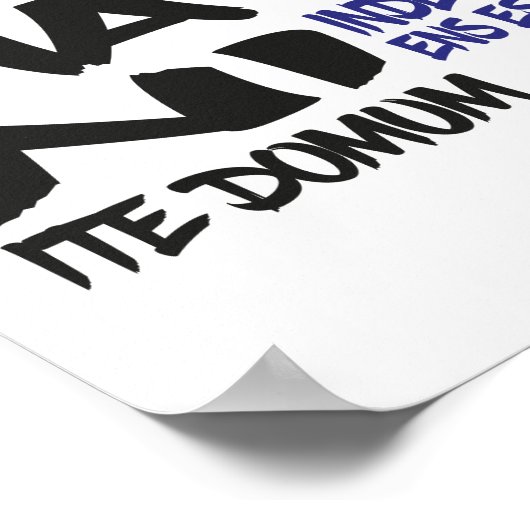 Römer gehen Zuhause! Graffiti Poster (Ecke)