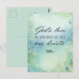 Römer Gottes Liebe wurde in unsere Herzen gegossen Postkarte