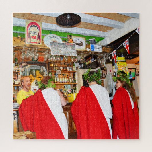 Römer in einem irischen Pub Puzzle (Vertikal)