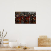 Römer marschieren in den Krieg - kleines Poster (Küche)