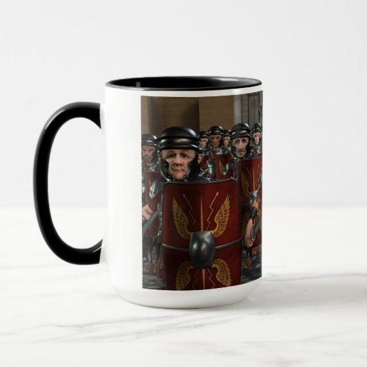 Römer marschieren in die Tasse des Krieges (Links)