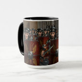 Römer marschieren in die Tasse des Krieges (Vorderseite Links)