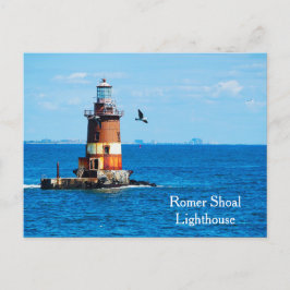 Romer Shoal Lighthouse New York Harbor Postcard Postkarte