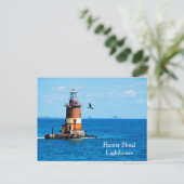 Romer Shoal Lighthouse New York Harbor Postcard Postkarte (Stehend Vorderseite)