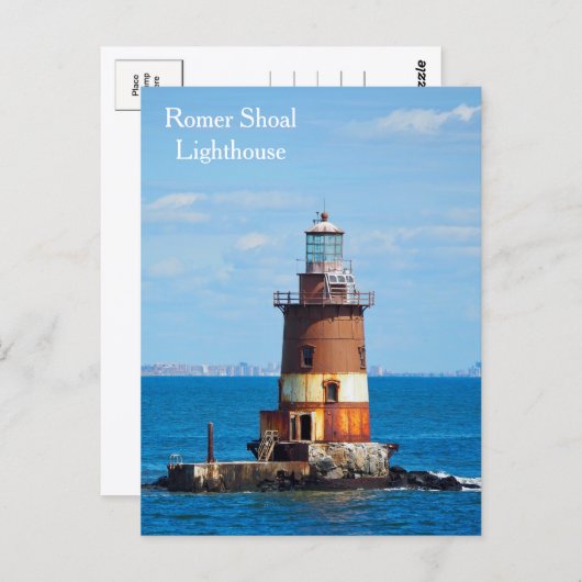 Romer Shoal Lighthouse Postcard Postkarte (Vorne/Hinten)