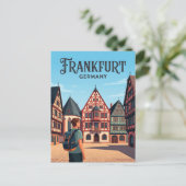 Römerberg Deutschland Postkarte (Stehend Vorderseite)