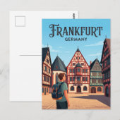 Römerberg Deutschland Postkarte (Vorne/Hinten)