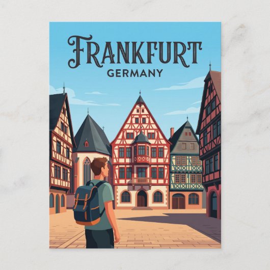 Römerberg Deutschland Postkarte (Vorderseite)