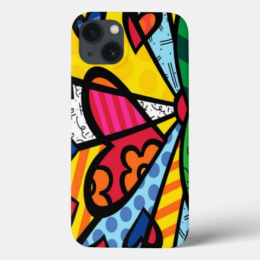 Romero Britto Moderne Kunst Case-Mate iPhone Hülle (Rückseite)