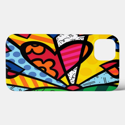 Romero Britto Moderne Kunst Case-Mate iPhone Hülle (Rückseite (Horizontal))