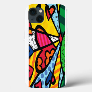 Romero Britto Moderne Kunst iPhone 13 Hülle