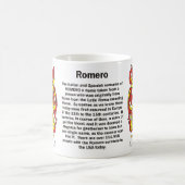 Romero Familien-Wappen Tasse (Mittel)