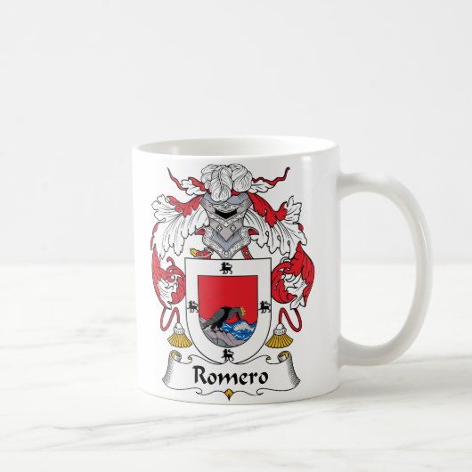 Romero Familienwappen Kaffeetasse (Rechts)