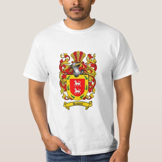 Romero Familienwappen - Romero Wappen T-Shirt (Vorderseite)