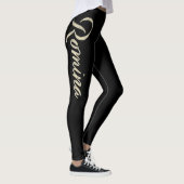 Romina white gold Handwriting Hose Leggings (Rechts)