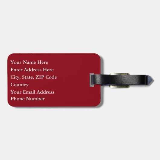 Römisch Gepäckanhänger (Rückseite horizontal)