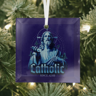 Römisch Katholisch seit AD33 Jesus Christus Ornament Aus Glas