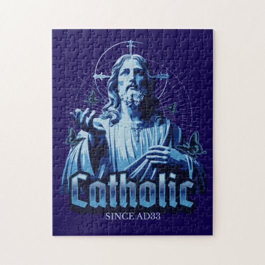 Römisch Katholisch seit AD33 Jesus Christus Puzzle (Vertikal)
