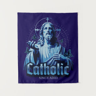 Römisch-katholisch seit n. Chr. 33 Jesus Christus Wandteppich