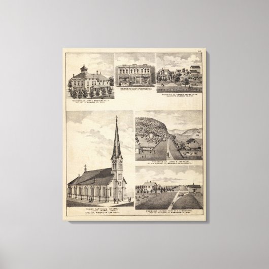 Römisch-katholische Kirche, Residenzen, Minnesota Leinwanddruck (Vorderseite)