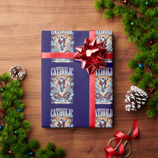 Römisch-katholische Kirche seit AD33 Jesus Christu Geschenkpapier (Feiertagsgeschenk)