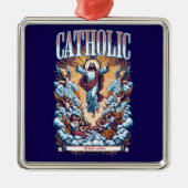 Römisch-katholische Kirche seit AD33 Jesus Christu Ornament Aus Metall (Vorne)