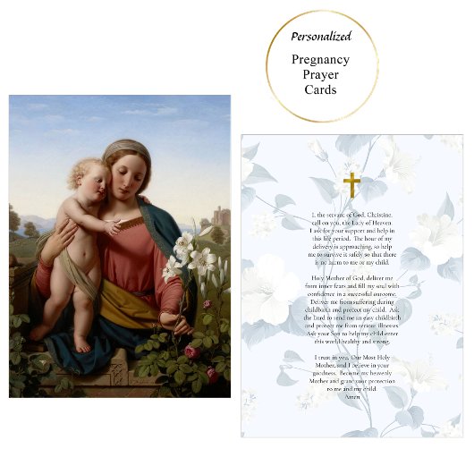 Römisch-katholische Pregnancy Praetkarte Platzkarte