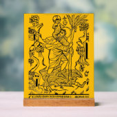 römisch-katholische Saint Christopher Acrylschild (Neutral)