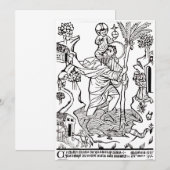römisch-katholische Saint Christopher Dankeskarte (Vorne/Hinten)